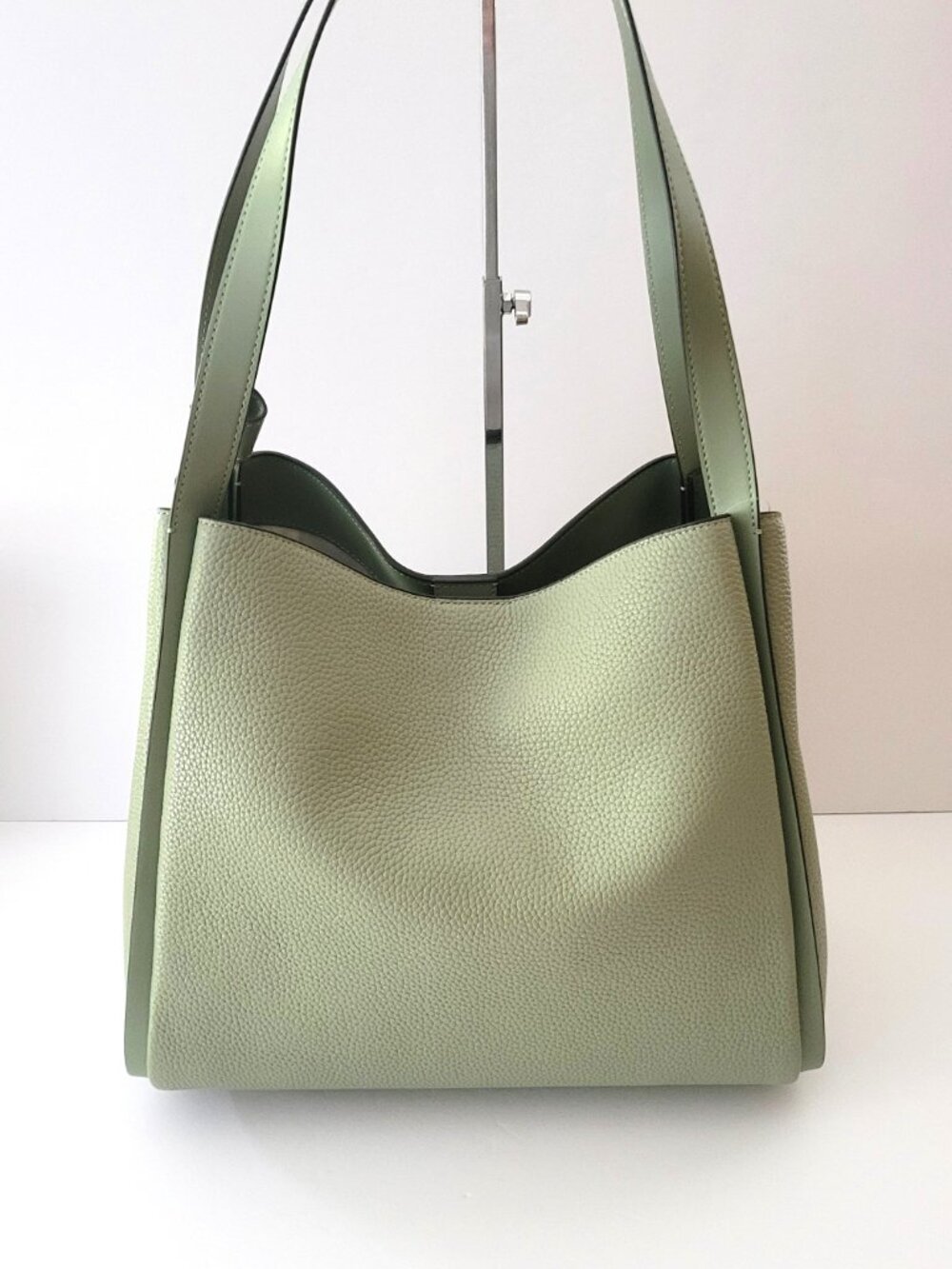 Kate Spade KM663 Knott Large Carryall Shoulder Bag Handbag Balsam Green Leather - Picture 4 of 7